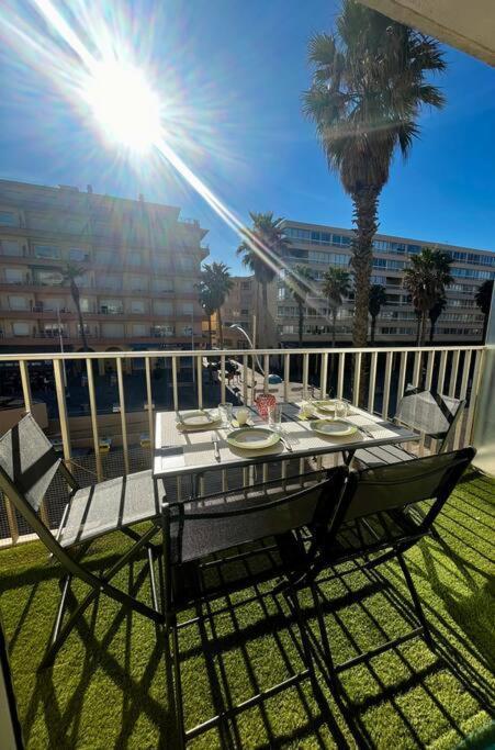Appartement 20 Mts Plage, Pl Mediterranee, Vue Mer Parking Canet-en-Roussillon Buitenkant foto