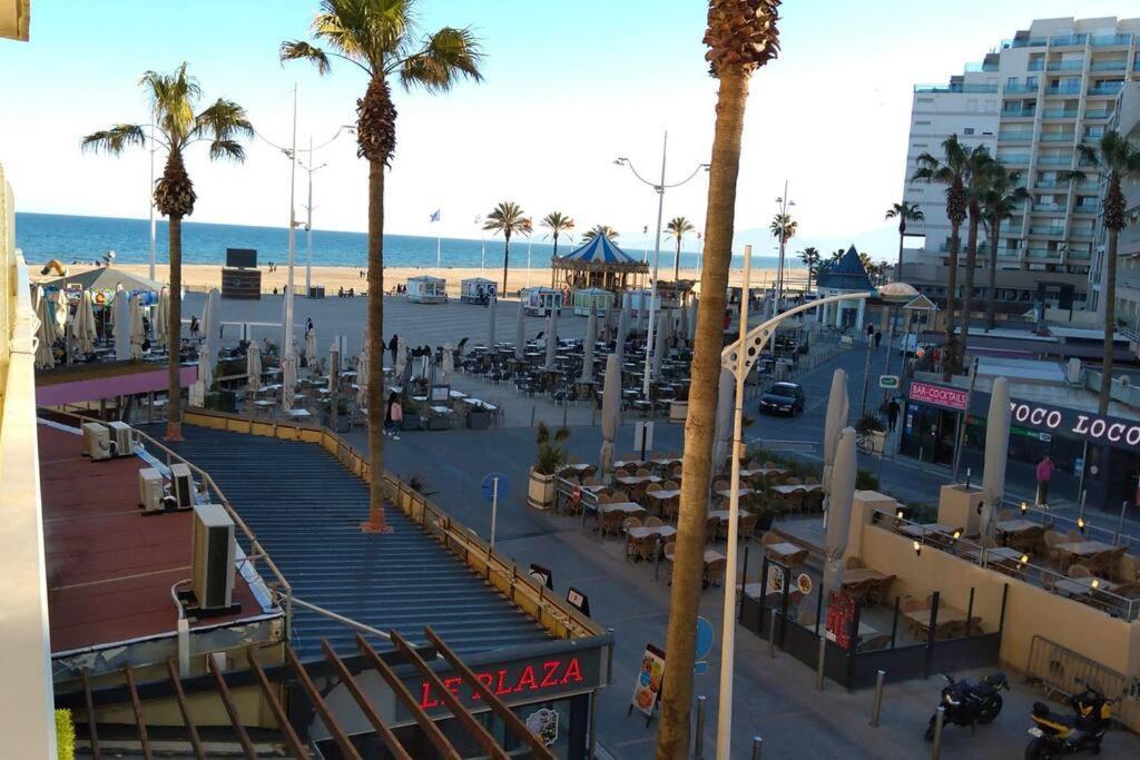 Appartement 20 Mts Plage, Pl Mediterranee, Vue Mer Parking Canet-en-Roussillon Buitenkant foto