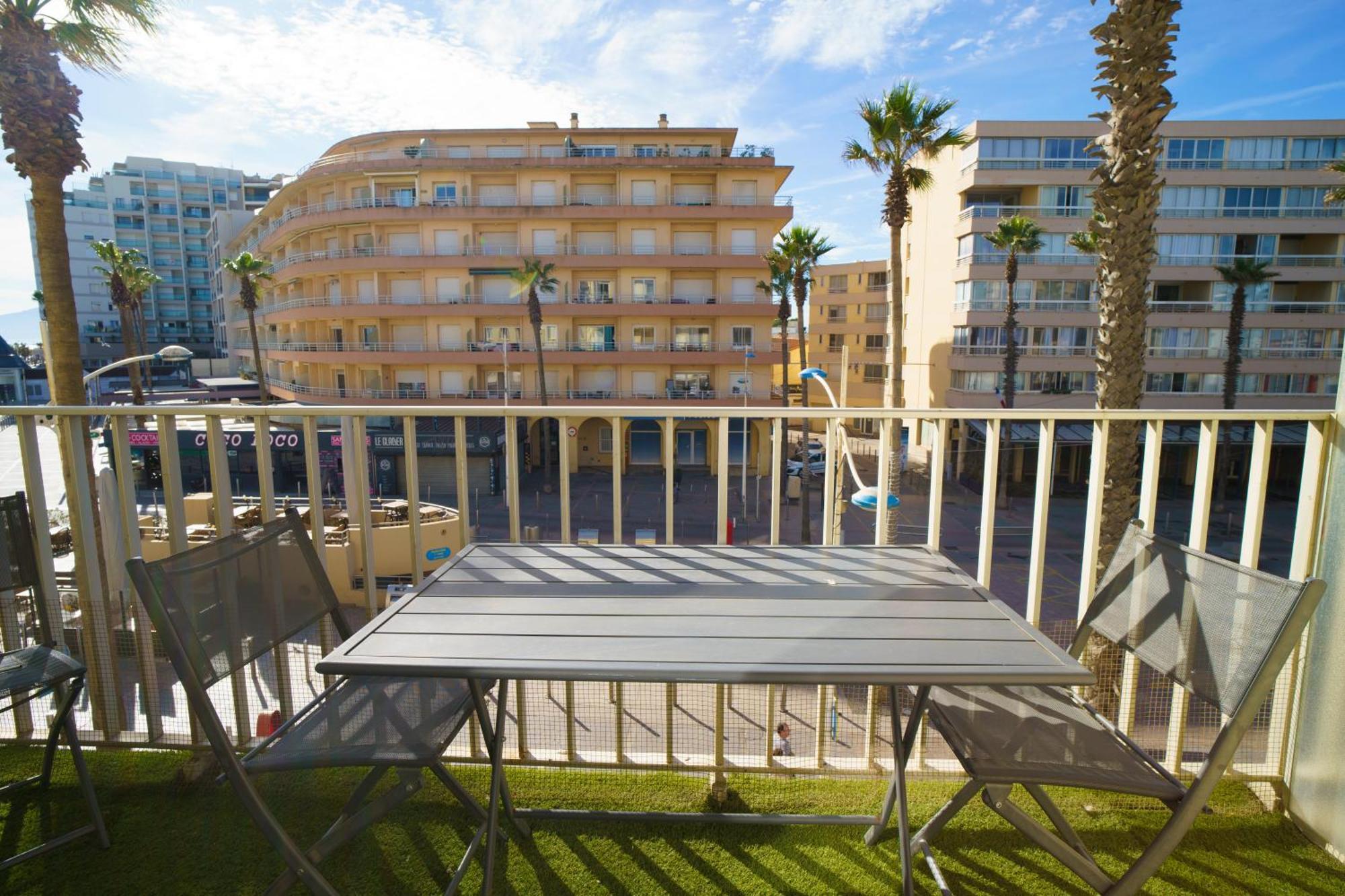 Appartement 20 Mts Plage, Pl Mediterranee, Vue Mer Parking Canet-en-Roussillon Buitenkant foto