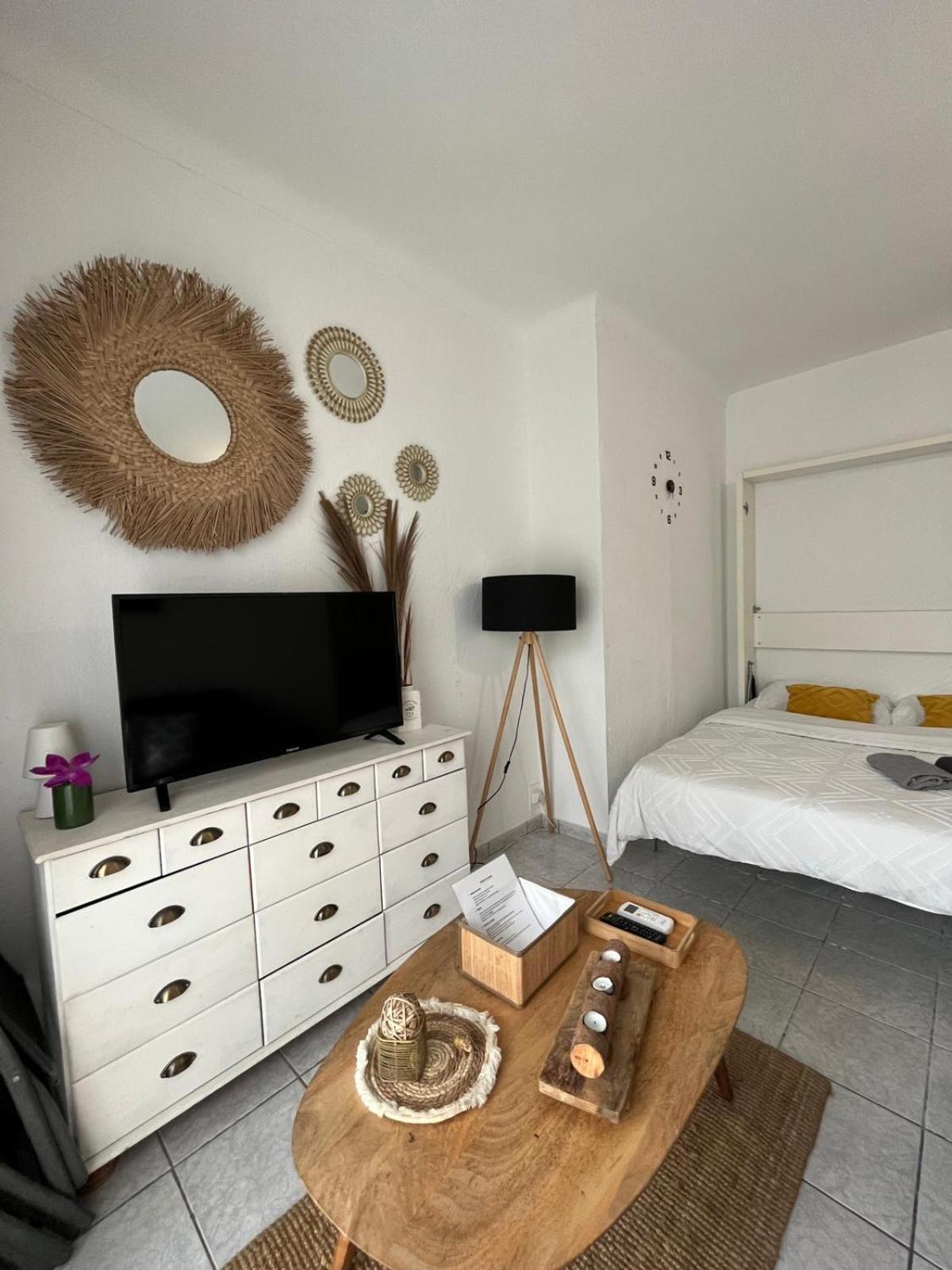 Appartement 20 Mts Plage, Pl Mediterranee, Vue Mer Parking Canet-en-Roussillon Buitenkant foto
